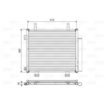 Condenseur, climatisation VALEO 822573