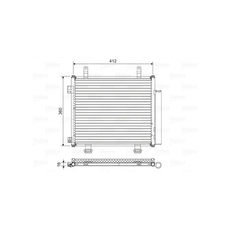 Condenseur, climatisation VALEO 822573
