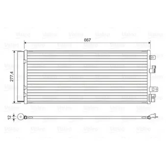 Condenseur, climatisation VALEO 822575