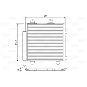 Condenseur, climatisation VALEO 822577