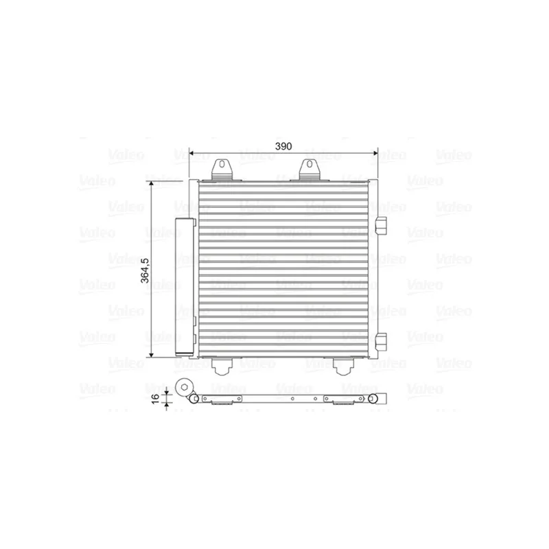 Condenseur, climatisation VALEO 822577
