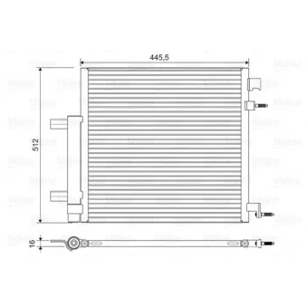 Condenseur, climatisation VALEO 822578