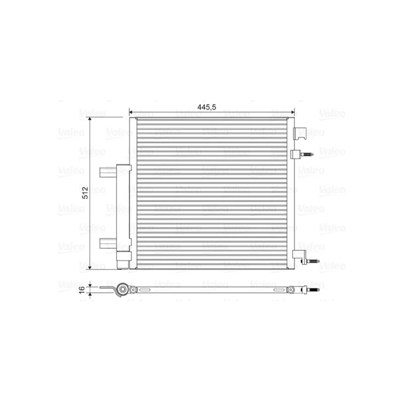 Condenseur, climatisation VALEO 822578