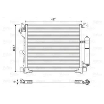 Condenseur, climatisation VALEO 822579