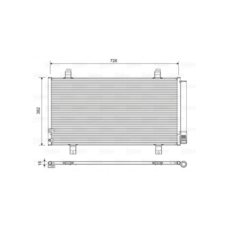 Condenseur, climatisation VALEO 822580
