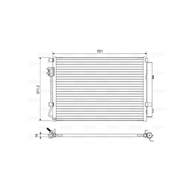 Condenseur, climatisation VALEO 822581