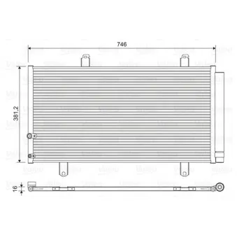 Condenseur, climatisation VALEO 822584