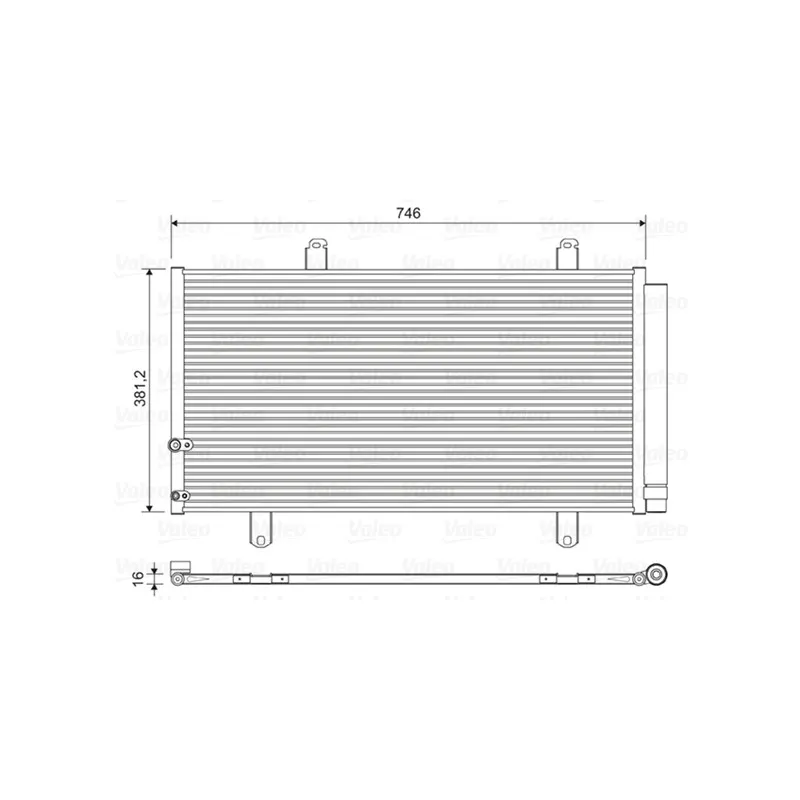 Condenseur, climatisation VALEO 822584