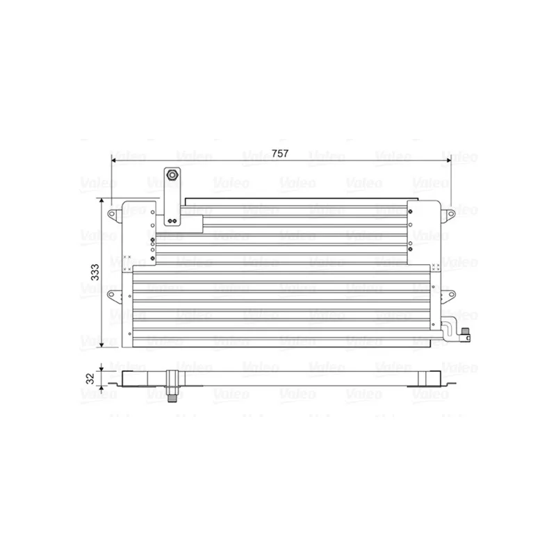 Condenseur, climatisation VALEO 822586