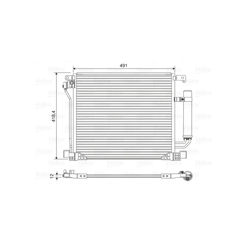 Condenseur, climatisation VALEO 822587