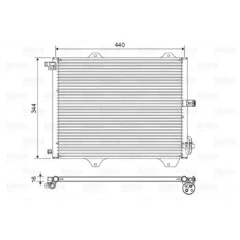 Condenseur, climatisation VALEO 822588