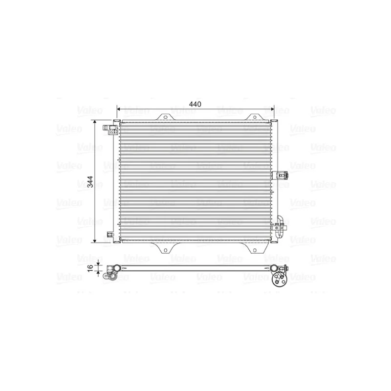 Condenseur, climatisation VALEO 822588