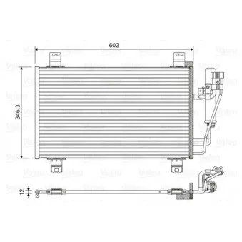 Condenseur, climatisation VALEO 822589