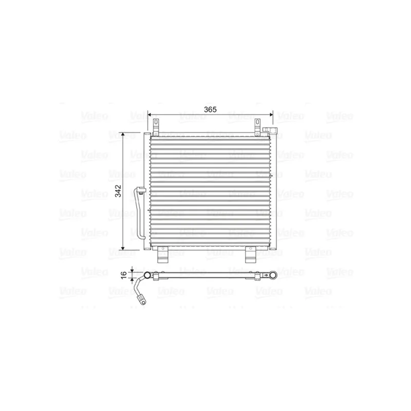 Condenseur, climatisation VALEO 822591