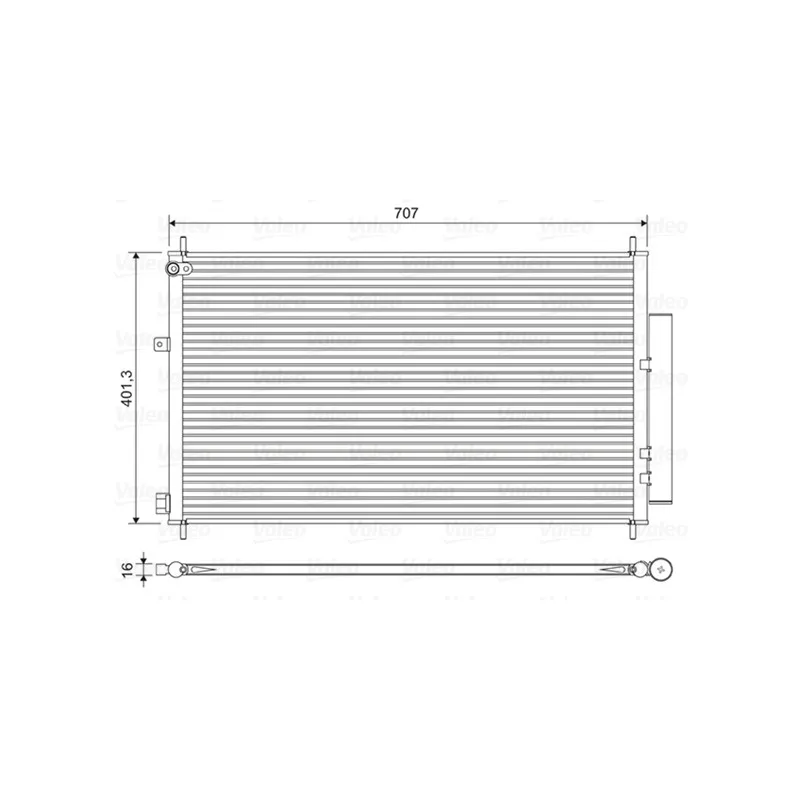 Condenseur, climatisation VALEO 822593