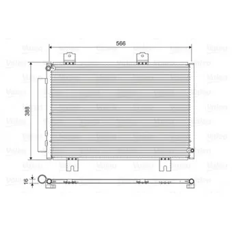 Condenseur, climatisation VALEO 822594