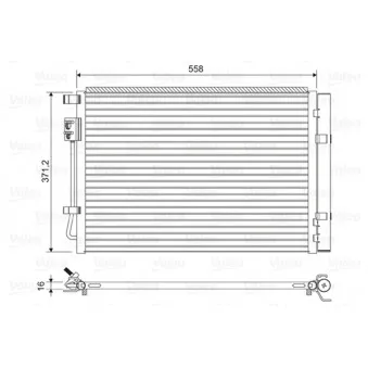 Condenseur, climatisation VALEO 822597