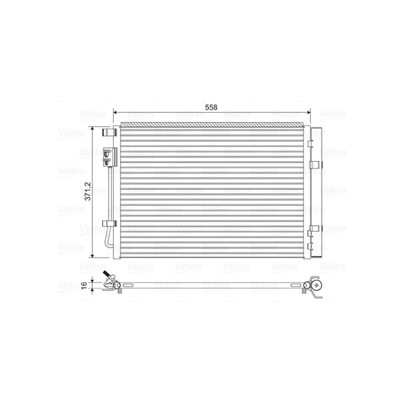Condenseur, climatisation VALEO 822597