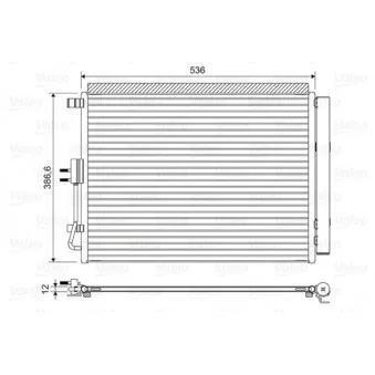 Condenseur, climatisation VALEO 822598