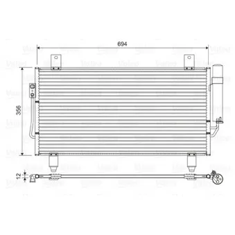 Condenseur, climatisation VALEO 822599