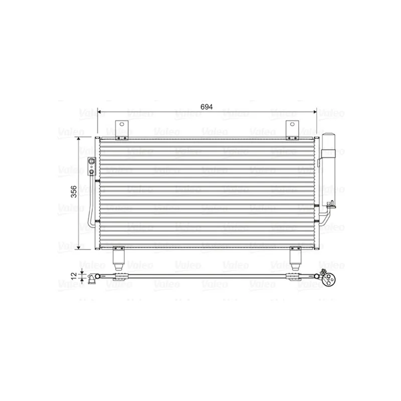 Condenseur, climatisation VALEO 822599