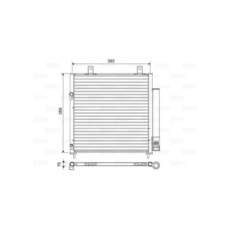 Condenseur, climatisation VALEO 822600