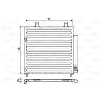 Condenseur, climatisation VALEO 822601