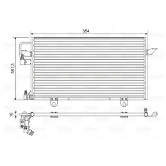 Condenseur, climatisation VALEO 822602