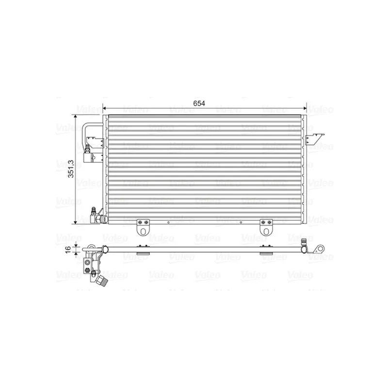 Condenseur, climatisation VALEO 822602