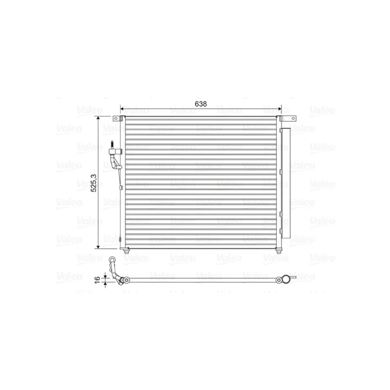 Condenseur, climatisation VALEO 822603