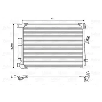 Condenseur, climatisation VALEO 822605