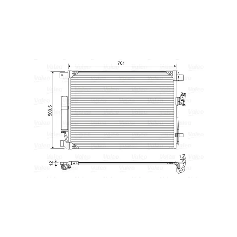 Condenseur, climatisation VALEO 822605