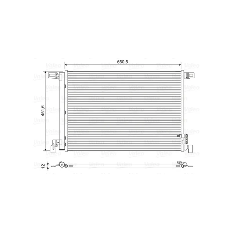 Condenseur, climatisation VALEO 822609