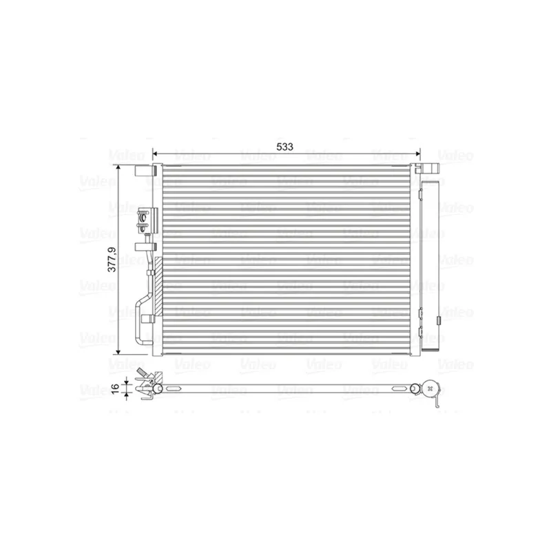 Condenseur, climatisation VALEO 822612