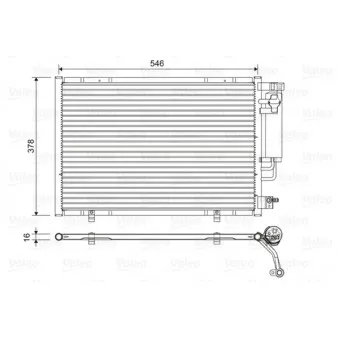 Condenseur, climatisation VALEO 822613