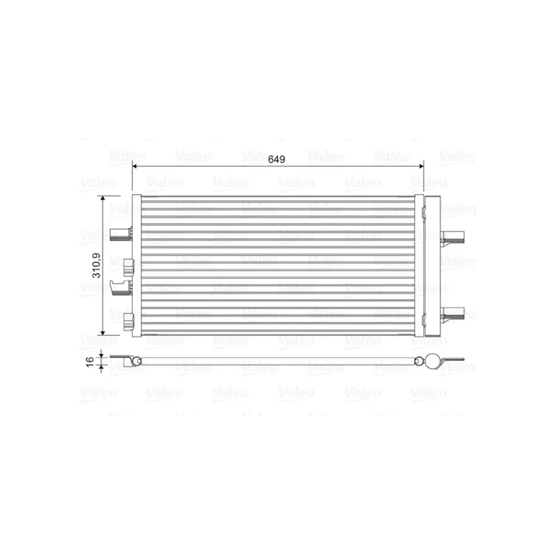Condenseur, climatisation VALEO 822615
