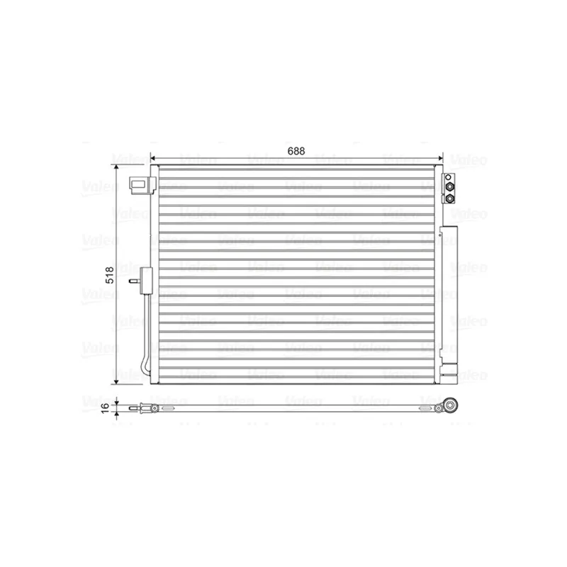 Condenseur, climatisation VALEO 822616