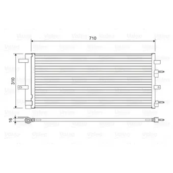 Condenseur, climatisation VALEO 822618