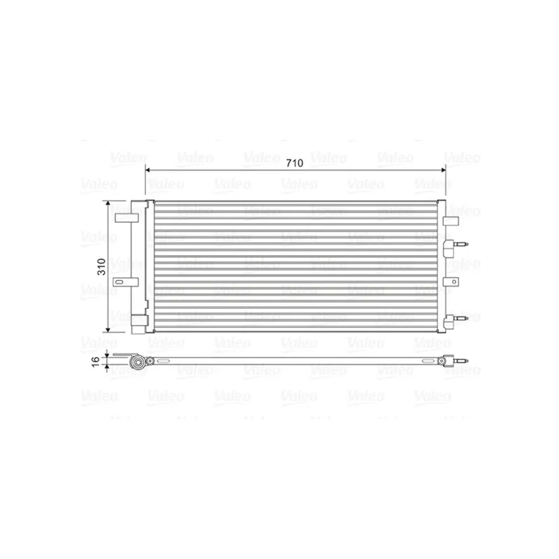 Condenseur, climatisation VALEO 822618