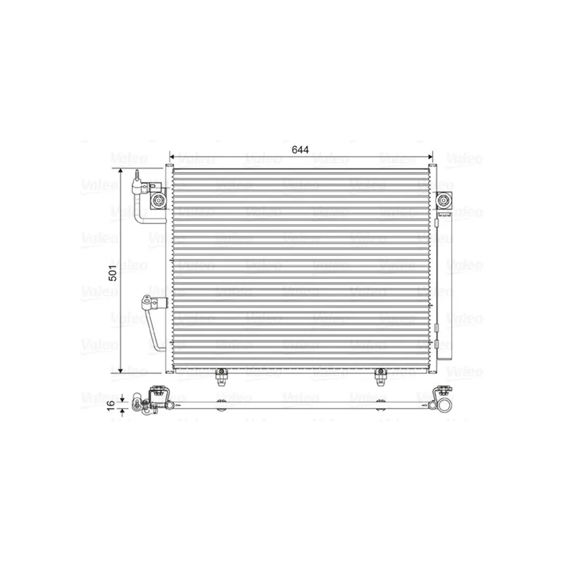 Condenseur, climatisation VALEO 822620