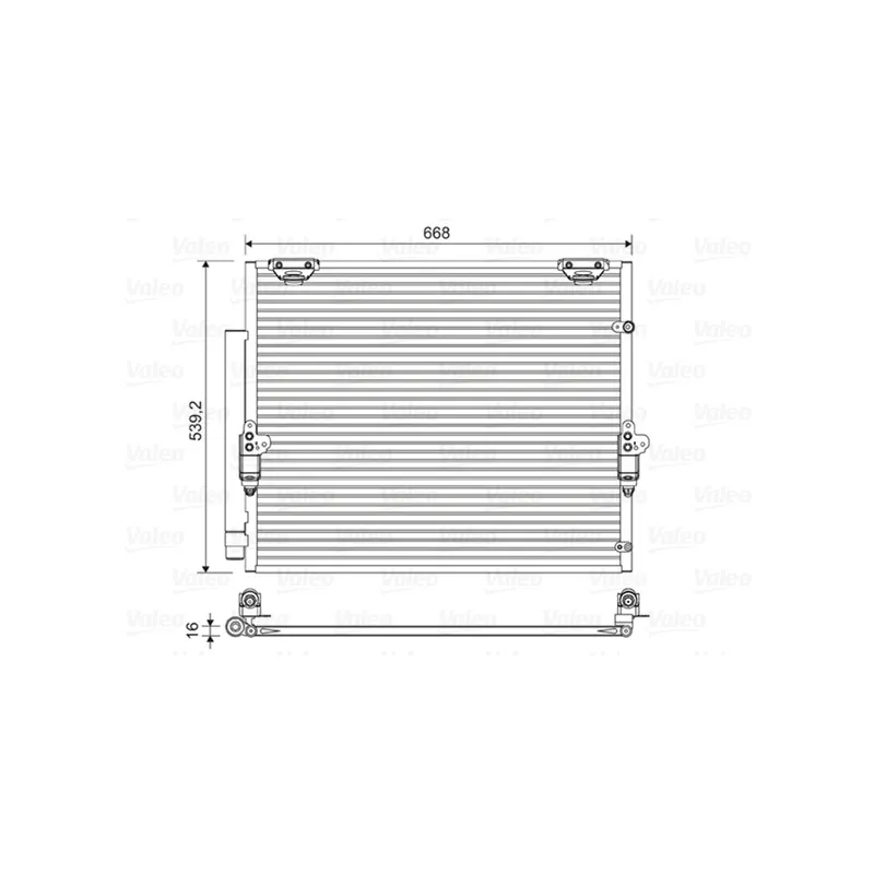 Condenseur, climatisation VALEO 822621