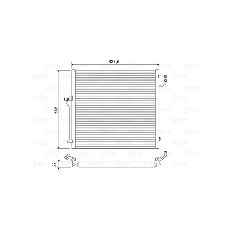 Condenseur, climatisation VALEO 822623