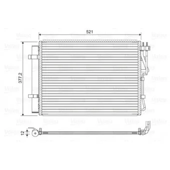 Condenseur, climatisation VALEO 822624