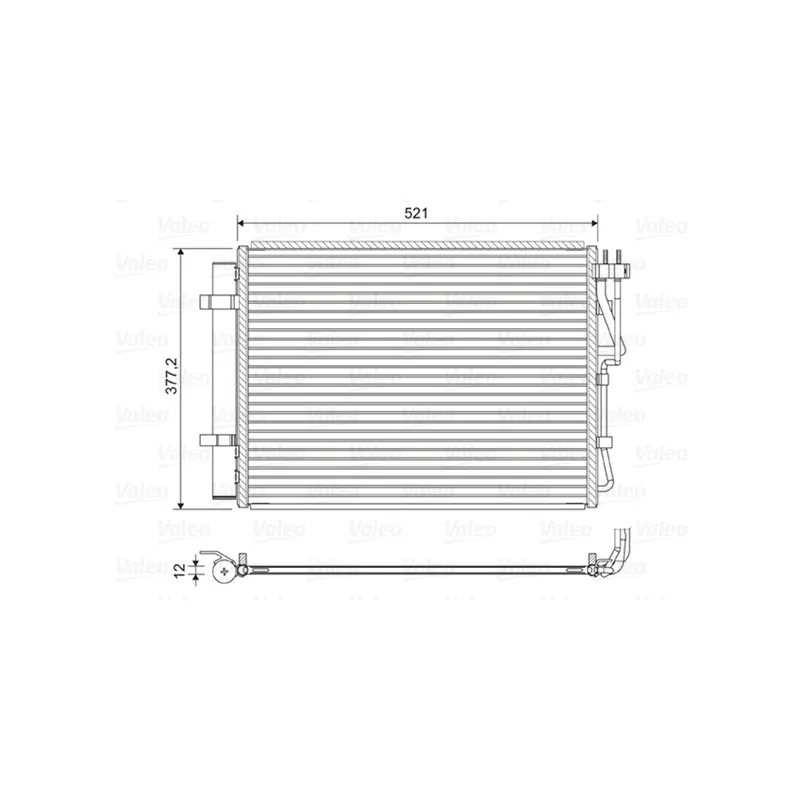 Condenseur, climatisation VALEO 822624