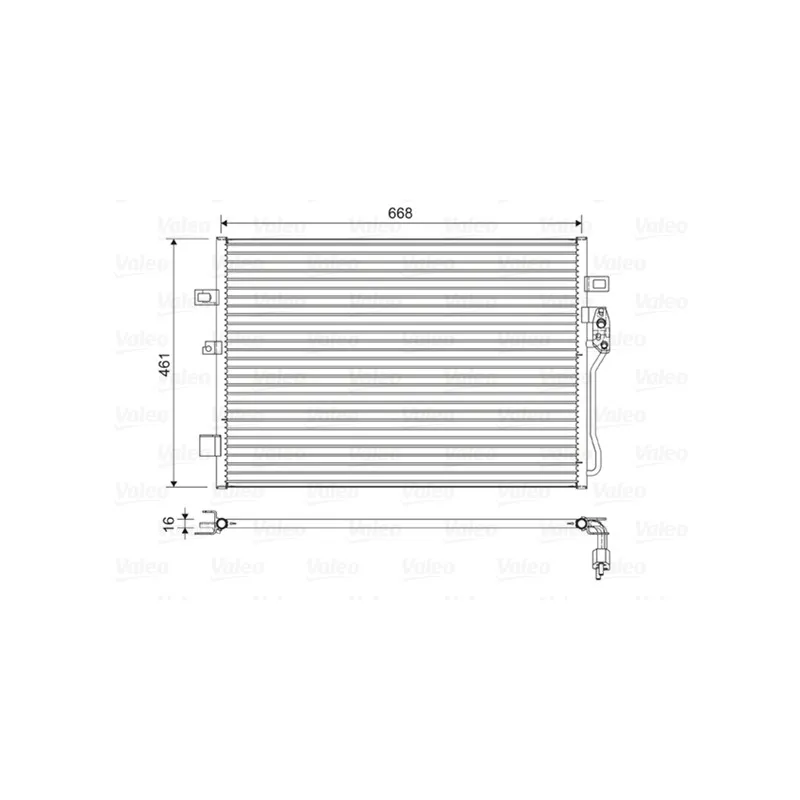 Condenseur, climatisation VALEO 822625