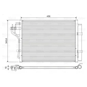 Condenseur, climatisation VALEO 822629
