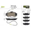 Jeu de 4 plaquettes de frein avant VALEO 872124 - Visuel 1