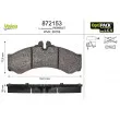 Jeu de 4 plaquettes de frein avant VALEO 872153 - Visuel 1