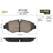 Jeu de 4 plaquettes de frein avant VALEO 872192 - Visuel 1