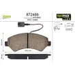 Jeu de 4 plaquettes de frein avant VALEO 872466 - Visuel 1